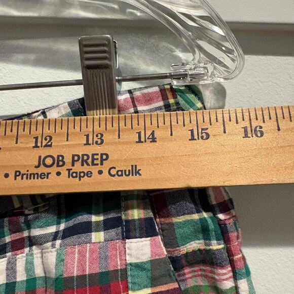 Madras Plaid Shorts Womens 4 Patchwork Preppy Resort Telluride Clothing Co - Picture 9 of 12